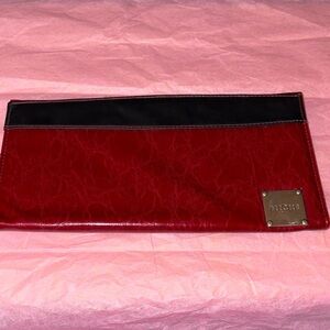 Miche Claire Red and Black Clutch shell with Logo Plate
